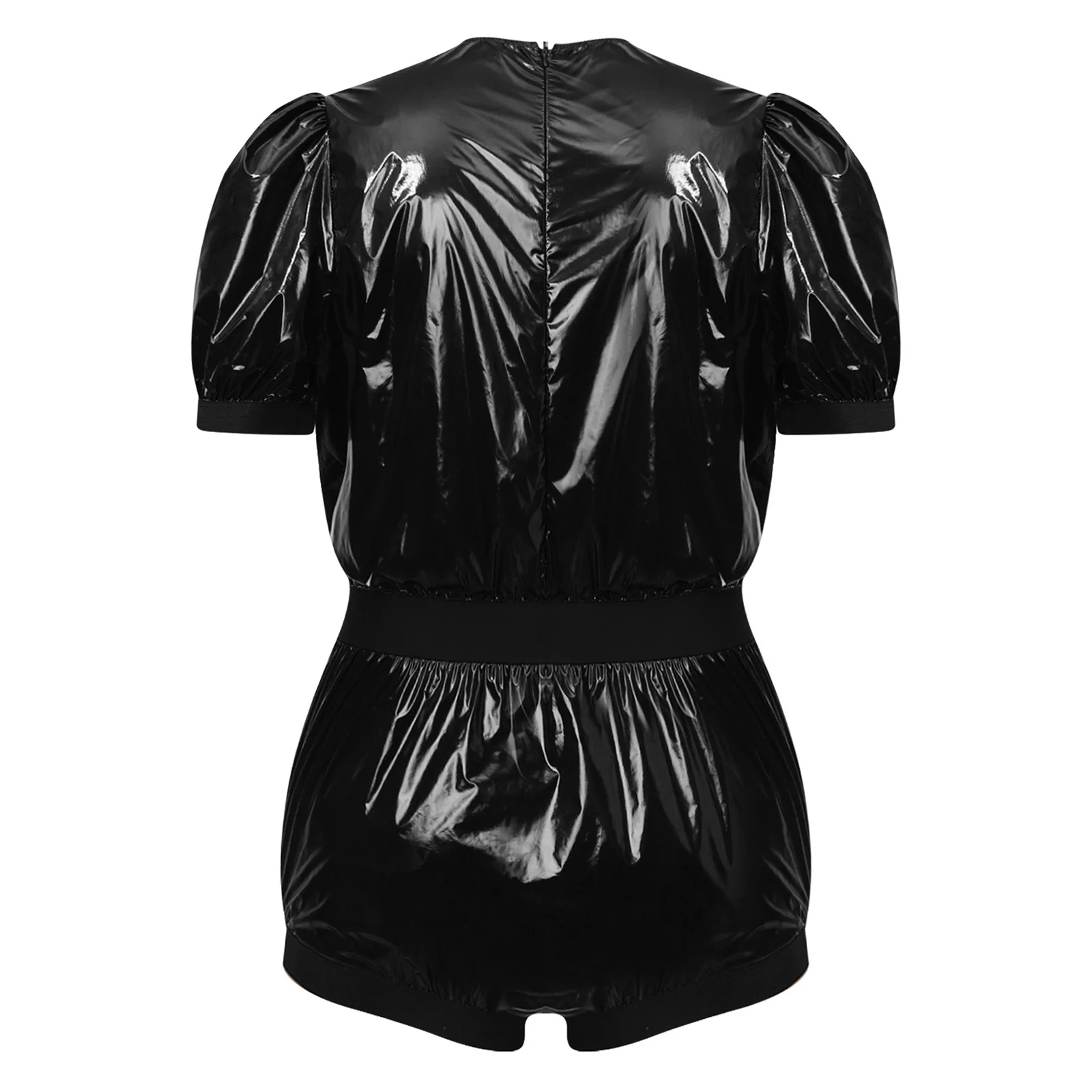 Mens Waterproof Oily Romper Short Sleeve Back Zipper Elastic Band Leotard Jumpsuit for Elderly Leakproof Diaper Cover Daily Wear
Mens Waterproof Oily Romper Short Sleeve Back Zipper Elastic Band Leotard Jumpsuit for Elderly Leakproof Diaper Cover Daily Wear