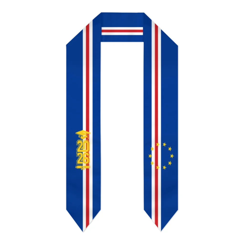 Class of 2026 Cape Verde Flag Scarf Graduation Sash Stole International Study Abroad Adult Unisex Party Accessory Top Print
Class of 2026 Cape Verde Flag Scarf Graduation Sash Stole International Study Abroad Adult Unisex Party Accessory Top Print