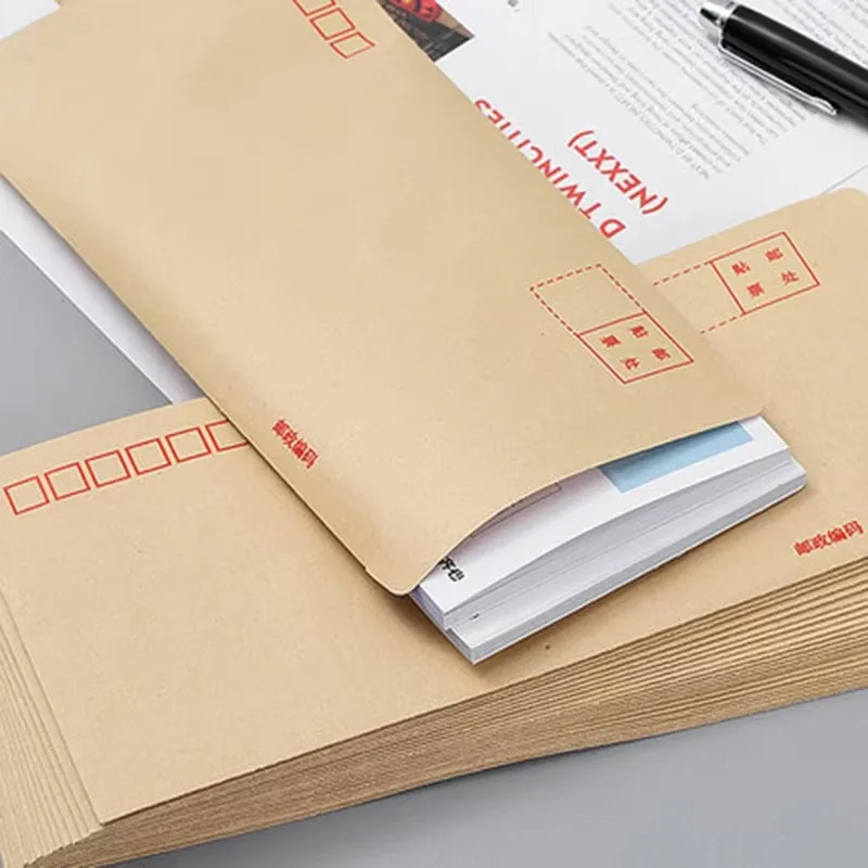 Thickened kraft paper envelope international standard 229*162mmC5 specification 30pcs/pack DL220*110mm specification 60pcs/pack
Thickened kraft paper envelope international standard 229*162mmC5 specification 30pcs/pack DL220*110mm specification 60pcs/pack