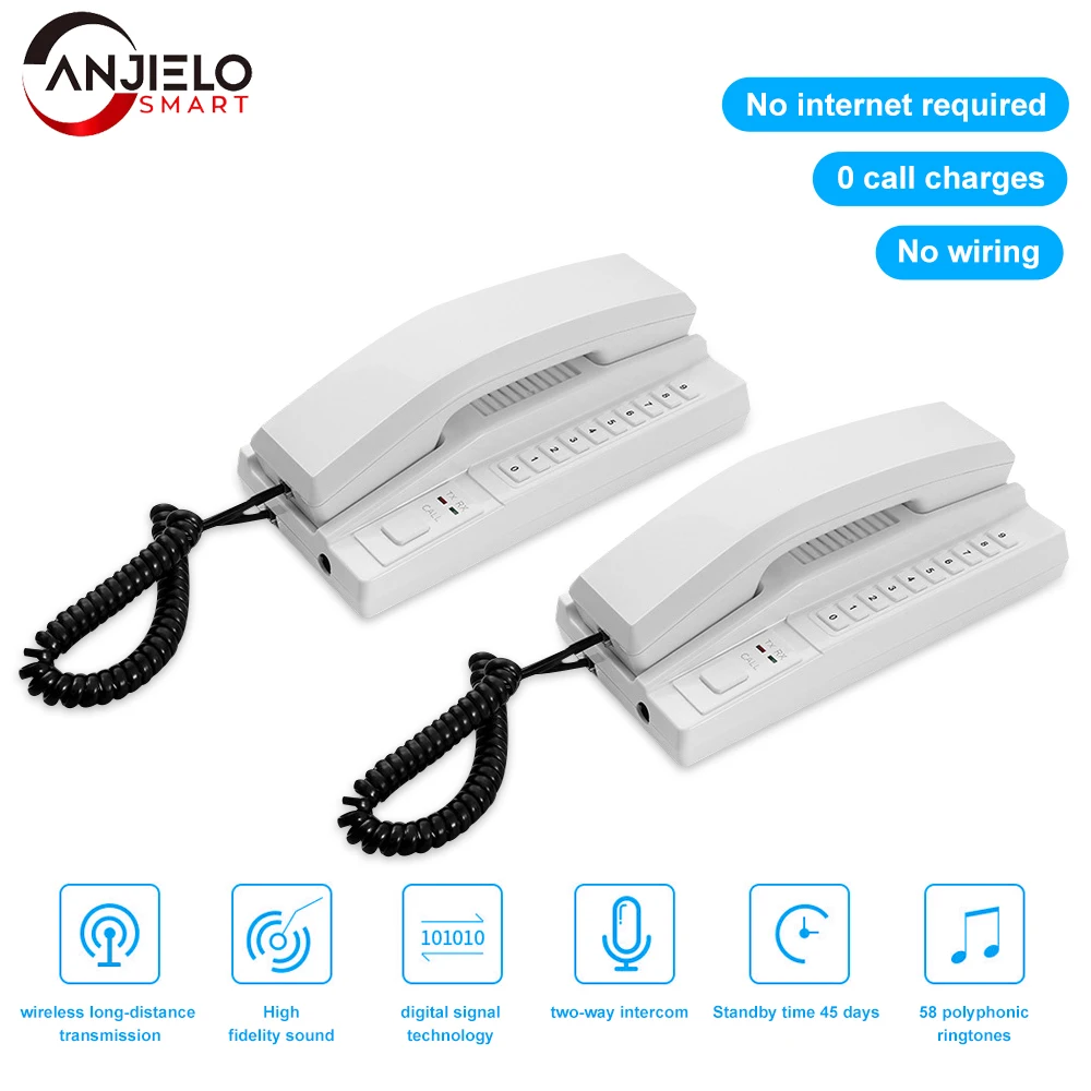 Expandable for Warehouse Office Hotel Interphone Maison Home Phone Wireless Intercom System Audio Secure Interphone Handsets
Expandable for Warehouse Office Hotel Interphone Maison Home Phone Wireless Intercom System Audio Secure Interphone Handsets