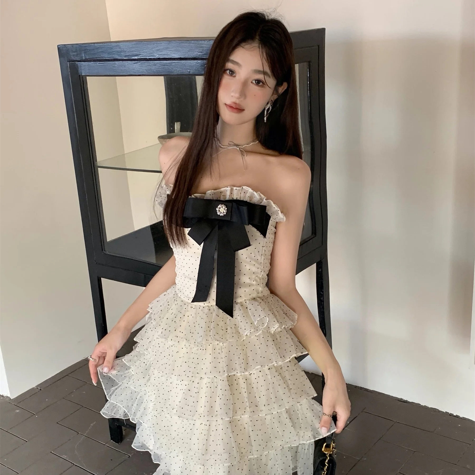 Summer Polka Dot Revise Version Birthday Dr Retro Sle High Waist ort Sve Tea Break Skirt A-Line Bubble Sve
Summer Polka Dot Revise Version Birthday Dr Retro Sle High Waist ort Sve Tea Break Skirt A-Line Bubble Sve