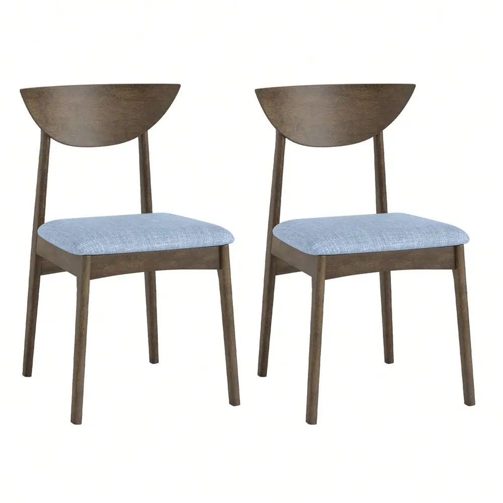 Wooden Dining Chair Linen Fabric holstered Kitchen Chairs W Padded Seat
Wooden Dining Chair Linen Fabric holstered Kitchen Chairs W Padded Seat