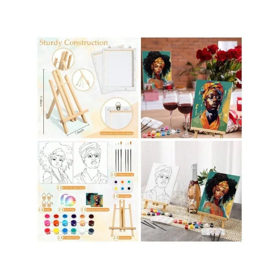 2 Pack Couples Painting Kit Date Night Paint And Sip Kits Couples Pre Drawn Canvas Painting 8x 10 Inch Set Party Supplies Anniv
2 Pack Couples Painting Kit Date Night Paint And Sip Kits Couples Pre Drawn Canvas Painting 8x 10 Inch Set Party Supplies Anniv