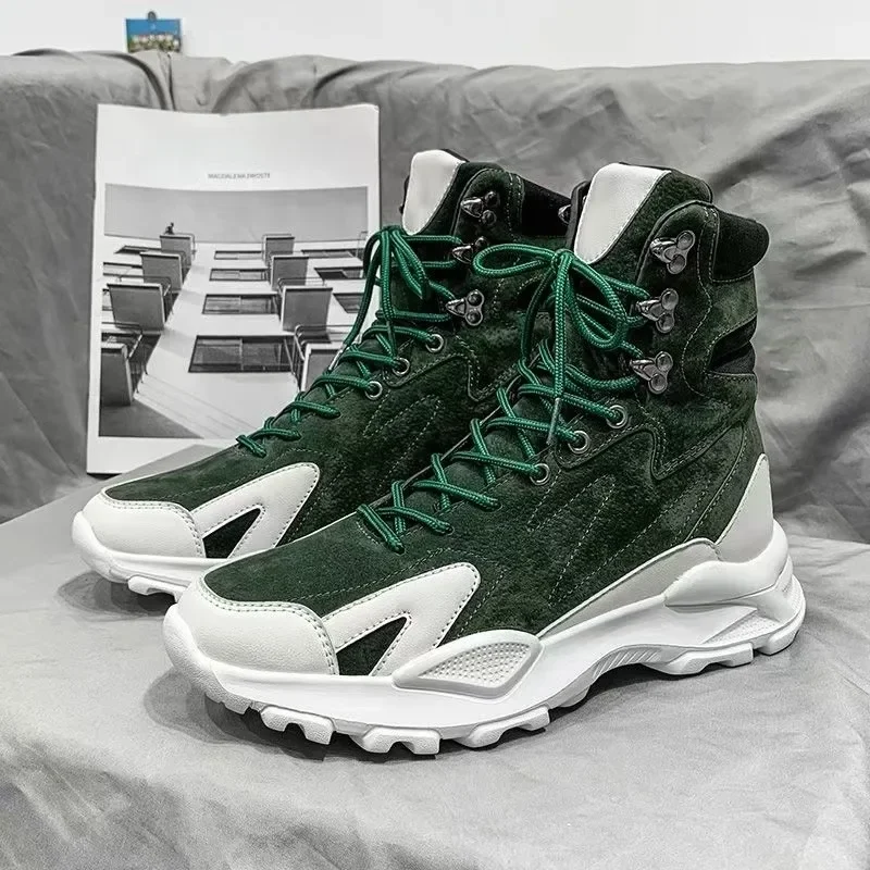 Высокие мужские ботильоны, дизайнерские роскошные мужские мотоциклетные ботинки, парусиновая обувь в британском стиле, брендовая мужская обувь на шнуровке Botas Hombre
Высокие мужские ботильоны, дизайнерские роскошные мужские мотоциклетные ботинки, парусиновая обувь в британском стиле, брендовая мужская обувь на шнуровке Botas Hombre