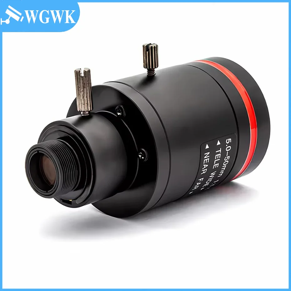 WGWK 5MP Varifocal M12 Lens 5-50mm Manual Zoom IR Cut Filter CCTV Security Camera Lens HD 1/2.7" Long Distance View
WGWK 5MP Varifocal M12 Lens 5-50mm Manual Zoom IR Cut Filter CCTV Security Camera Lens HD 1/2.7" Long Distance View