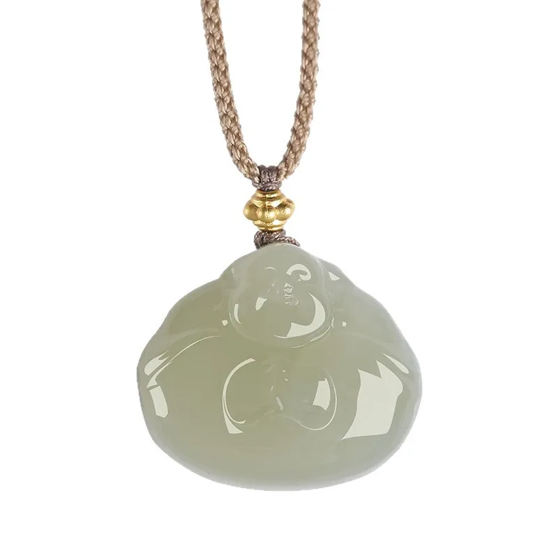 Natural Hetian Jade Light Blue Buddha Pendant Maitreya Laughing Buddha Charm for Men and Women Gifts
Natural Hetian Jade Light Blue Buddha Pendant Maitreya Laughing Buddha Charm for Men and Women Gifts