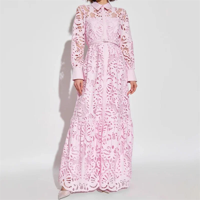 Elegant and beautiful women's dresses 2024 Summer Fashion Hollow out long dresses Flower embroidery party dresses Midi dresses
Elegant and beautiful women's dresses 2024 Summer Fashion Hollow out long dresses Flower embroidery party dresses Midi dresses