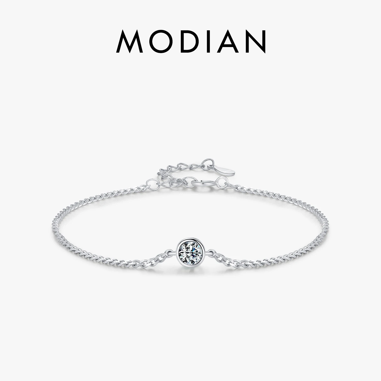 MODIAN 925 Sterling Silver VVS1 0.25CT Moissanite Bracelet Lab Diamond Elegant Chain Bracelet For Women Fine Jewelry
MODIAN 925 Sterling Silver VVS1 0.25CT Moissanite Bracelet Lab Diamond Elegant Chain Bracelet For Women Fine Jewelry