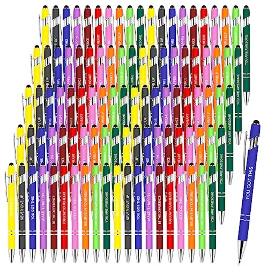 0 PCS Inspirational Pens Bulk, Motivational Ballpoint Pen with Stylus Tip Funny Ink Pens Bulk Inspirational Gifts for Women Cow
0 PCS Inspirational Pens Bulk, Motivational Ballpoint Pen with Stylus Tip Funny Ink Pens Bulk Inspirational Gifts for Women Cow