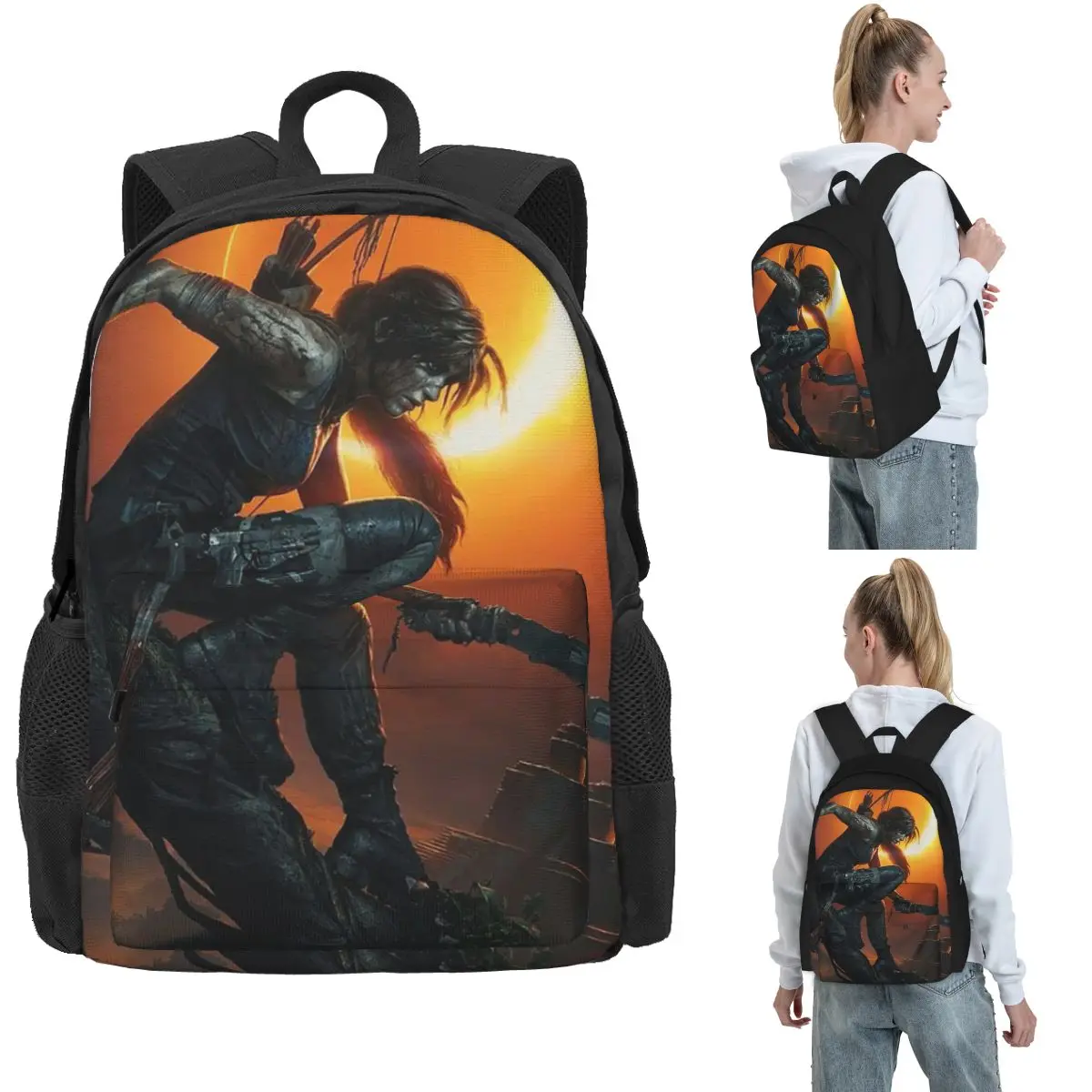 Tomb Raider Lara Croft Games Angelina Jolie Backpack Hot Sale Daypack Large Capacity Children BookBag School Bag for Men Women
Tomb Raider Lara Croft Games Angelina Jolie Backpack Hot Sale Daypack Large Capacity Children BookBag School Bag for Men Women