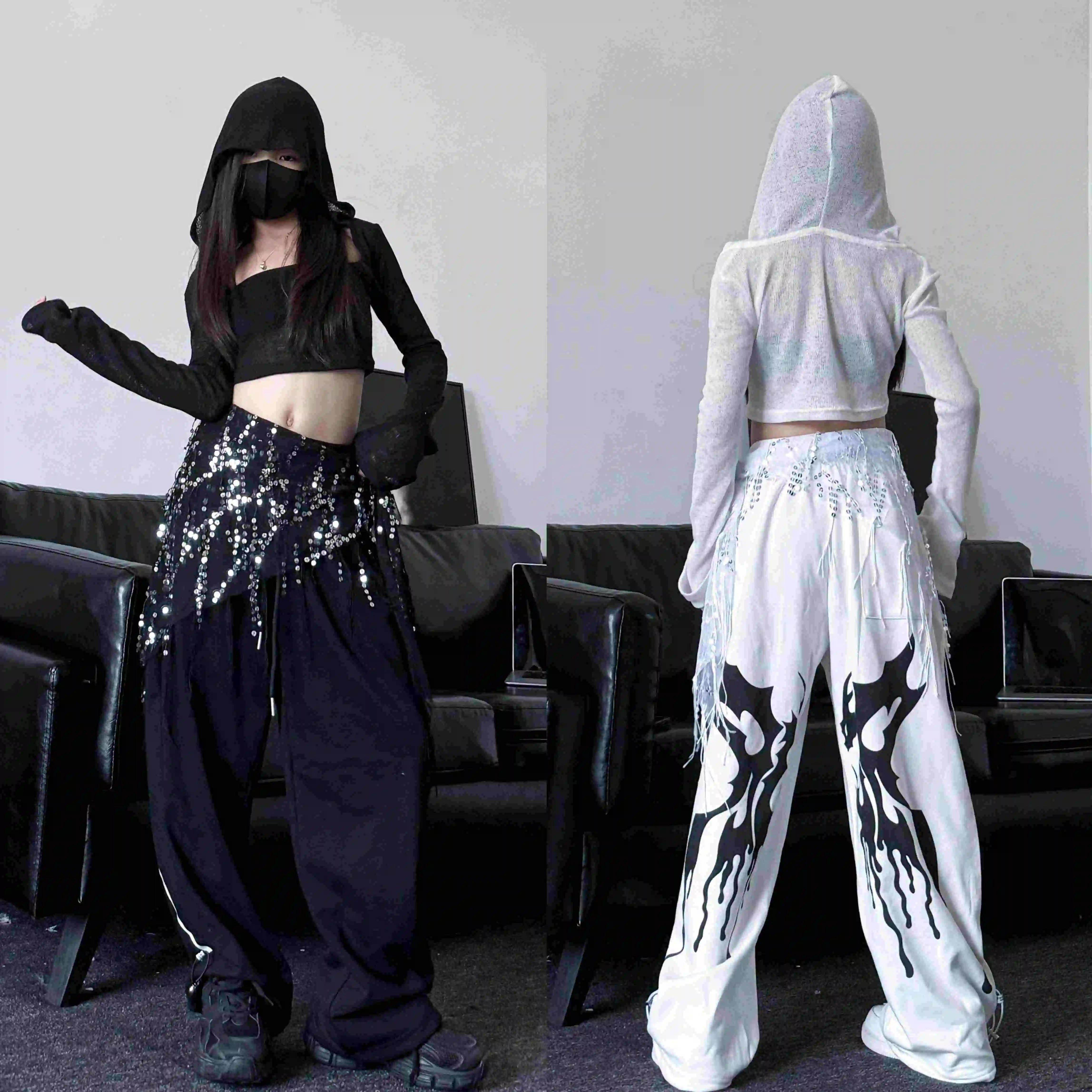 New Fashion Hip Hop Dance Costumes For Girls Hoodie Crop Tops Loose Pants Streetwear Children Jazz Performance Clothing DQS18178
New Fashion Hip Hop Dance Costumes For Girls Hoodie Crop Tops Loose Pants Streetwear Children Jazz Performance Clothing DQS18178
