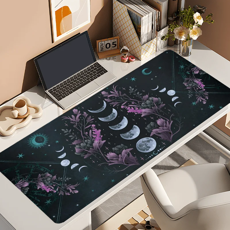 Mystic Moon Phases & Floral Design Large Mouse Pad - Non-Slip, Stitched Edge Desk Mat for Gaming and Office Use, 79.76x39.88 cm
Mystic Moon Phases & Floral Design Large Mouse Pad - Non-Slip, Stitched Edge Desk Mat for Gaming and Office Use, 79.76x39.88 cm