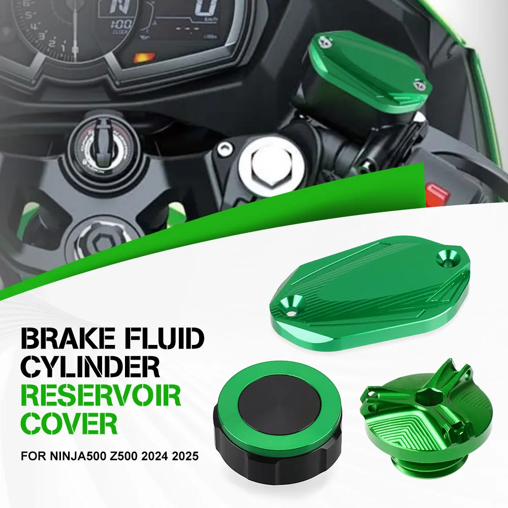 For Kawasaki Ninja500 Z500 2024 2025 Motorcycle Front Rear Brake Fluid Reservoir Cover Engine Oil Filler Cap Ninja 500 Z 500 SE
For Kawasaki Ninja500 Z500 2024 2025 Motorcycle Front Rear Brake Fluid Reservoir Cover Engine Oil Filler Cap Ninja 500 Z 500 SE