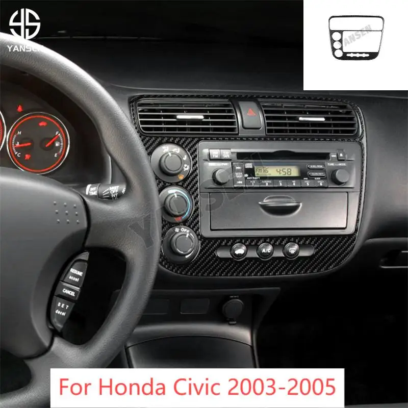 Car Radio AC Control Panel Trim Decorative Carbon Fiber Sticker For Honda Civic 2001-2005 Accessories
Car Radio AC Control Panel Trim Decorative Carbon Fiber Sticker For Honda Civic 2001-2005 Accessories