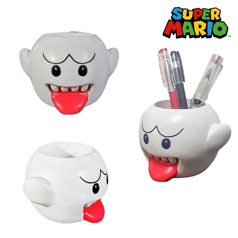Super Mario Ghost Cartoon Pen Holder Home Office Pen Organizer Desktop Decoration Anime Pen Container Birthday Gift for Kids
Super Mario Ghost Cartoon Pen Holder Home Office Pen Organizer Desktop Decoration Anime Pen Container Birthday Gift for Kids