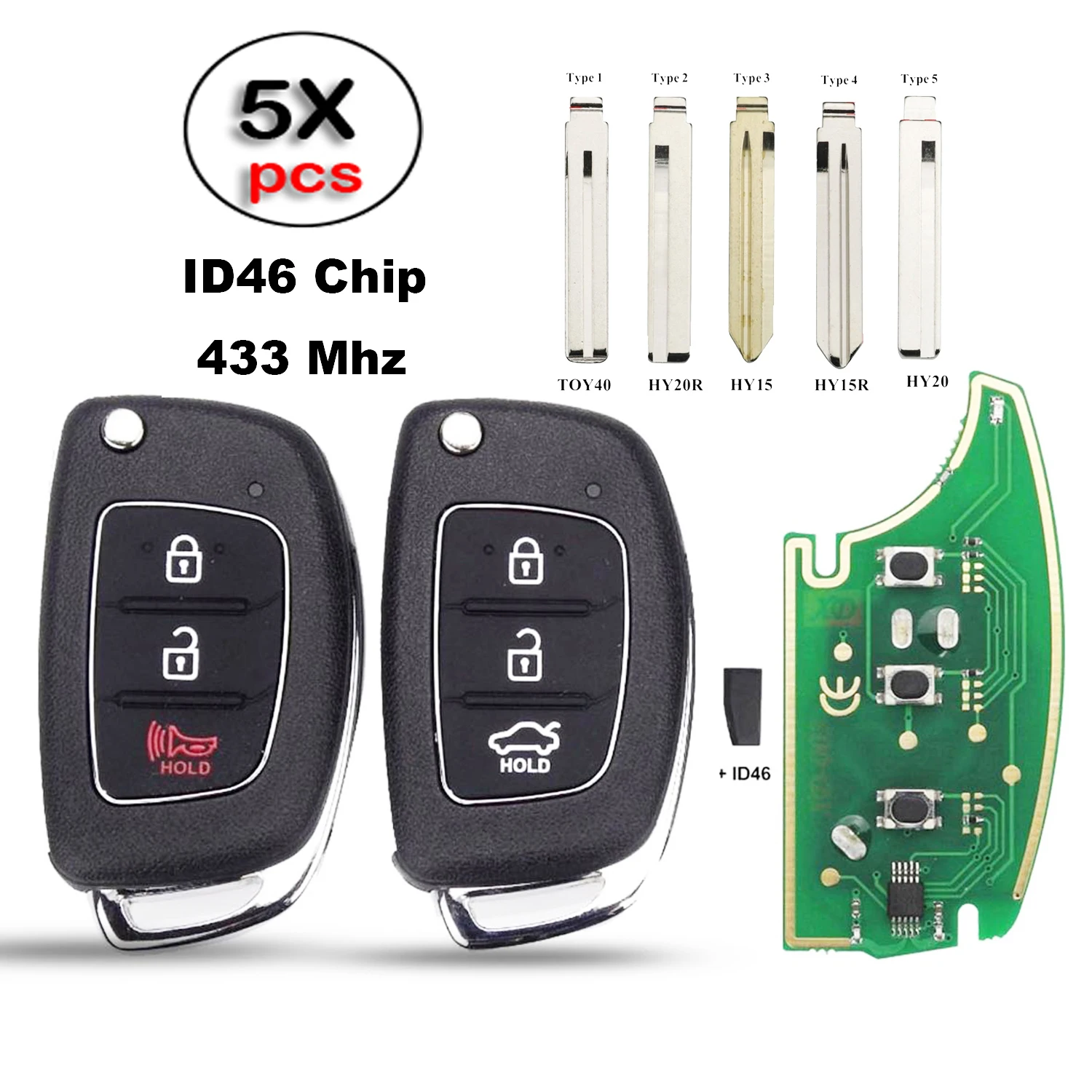 jingyuqin 5PS/LOT Remote Car Key For Hyundai Solaris Accent Tucson l10 l20 l30 Kia Rio Ceed 433Mhz With ID46 Board Control
jingyuqin 5PS/LOT Remote Car Key For Hyundai Solaris Accent Tucson l10 l20 l30 Kia Rio Ceed 433Mhz With ID46 Board Control