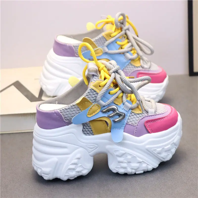 12CM Height Increasing Women Platform Closed Toe White Half Slippers Mesh Breathable Slip On Super High Heel Outdoor Casual Mule
12CM Height Increasing Women Platform Closed Toe White Half Slippers Mesh Breathable Slip On Super High Heel Outdoor Casual Mule