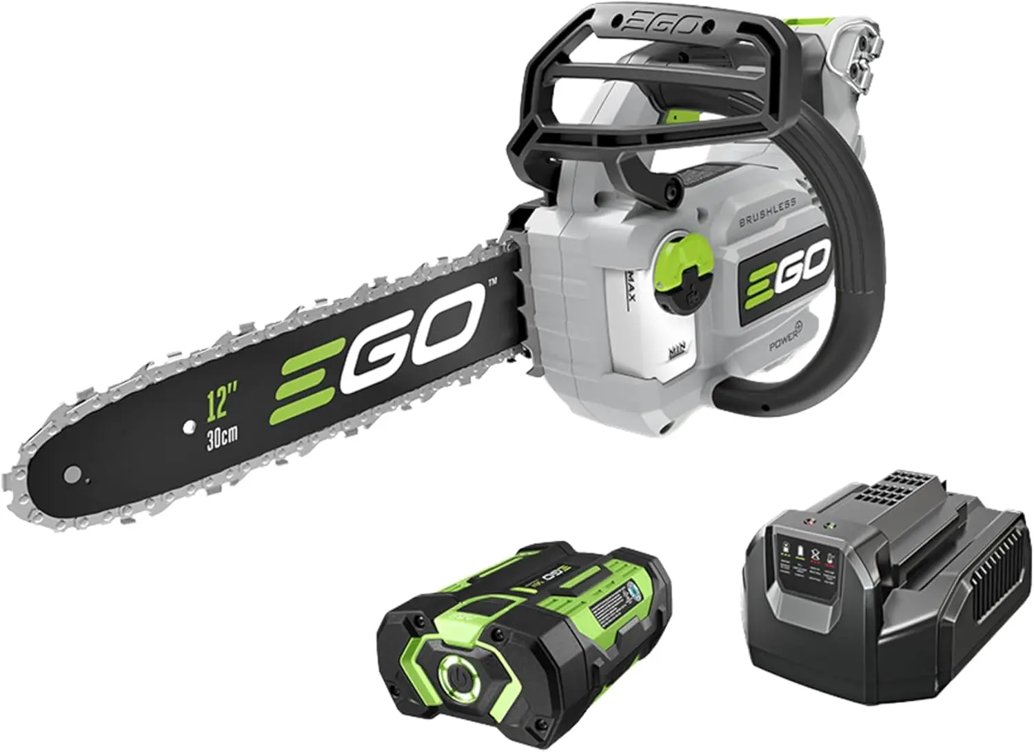 Chain Saw, 12" Battery Powered Chainsaw, Electric Cordless, Includes 56V 2.5Ah Battery and Charger - CS1201
Chain Saw, 12" Battery Powered Chainsaw, Electric Cordless, Includes 56V 2.5Ah Battery and Charger - CS1201
