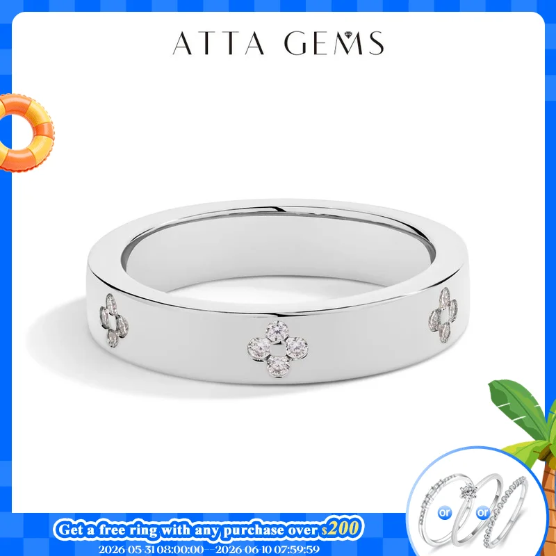 ATTAGEMS Simple D VVS1 Moissanite Ring Round Cut 1.2mm S925 Sterling SIlver Wedding Band Jewelry For Women Shipping from the USA
ATTAGEMS Simple D VVS1 Moissanite Ring Round Cut 1.2mm S925 Sterling SIlver Wedding Band Jewelry For Women Shipping from the USA
