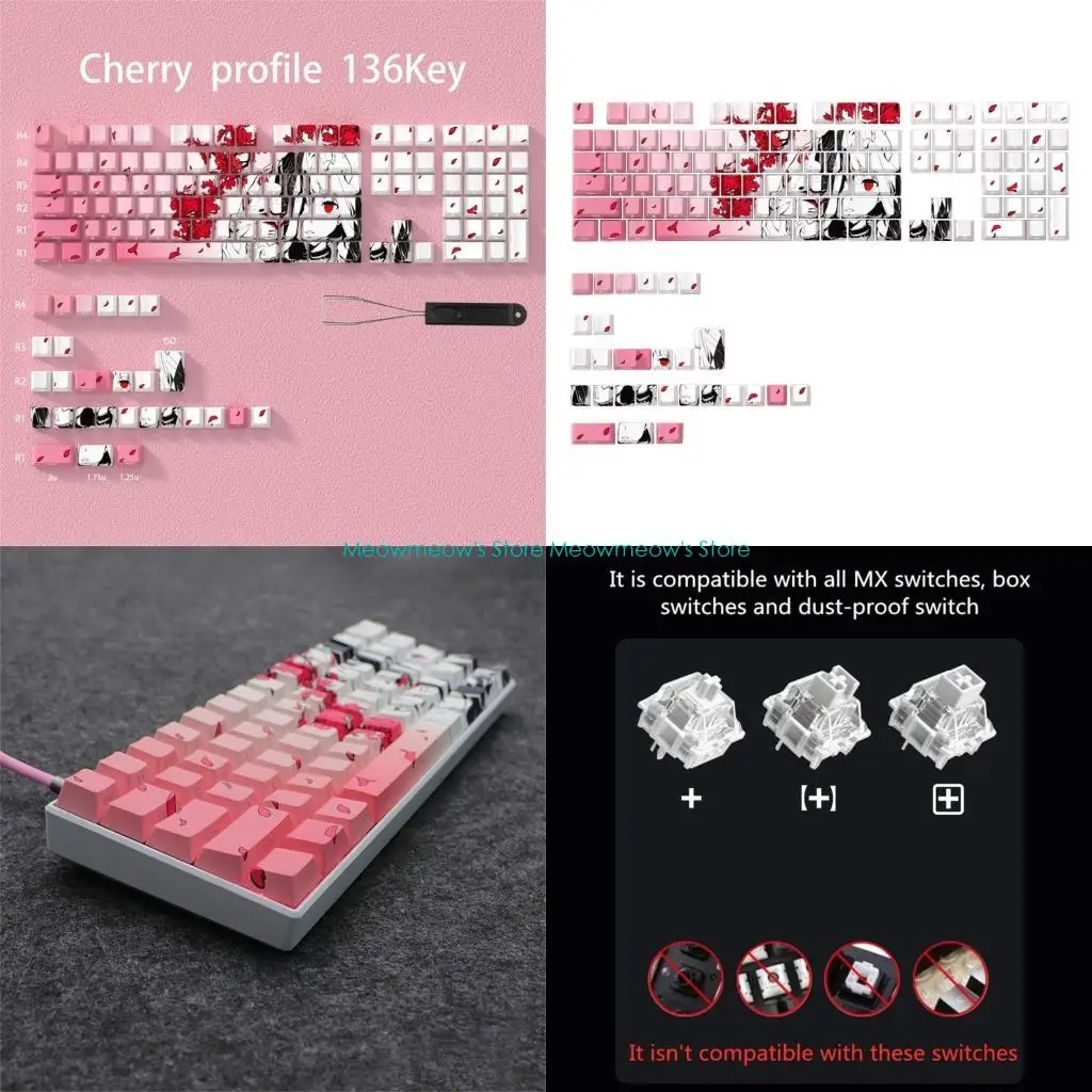 W91A Side Print Translucent Keycaps, 136Keys Backlit Keycap Set for Mechanical Keypad
W91A Side Print Translucent Keycaps, 136Keys Backlit Keycap Set for Mechanical Keypad