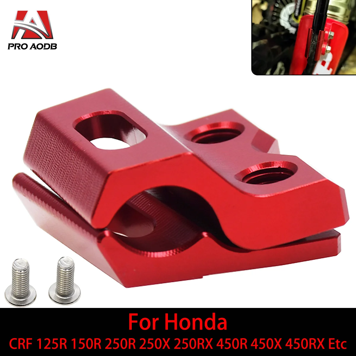 Motorcycle Front Brake Hose Clamp Line Holder For HONDA CRF 125R 150R 250R 250X 250RX 450R 450X 450RX 250L 300L 450RL Etc Model
Motorcycle Front Brake Hose Clamp Line Holder For HONDA CRF 125R 150R 250R 250X 250RX 450R 450X 450RX 250L 300L 450RL Etc Model