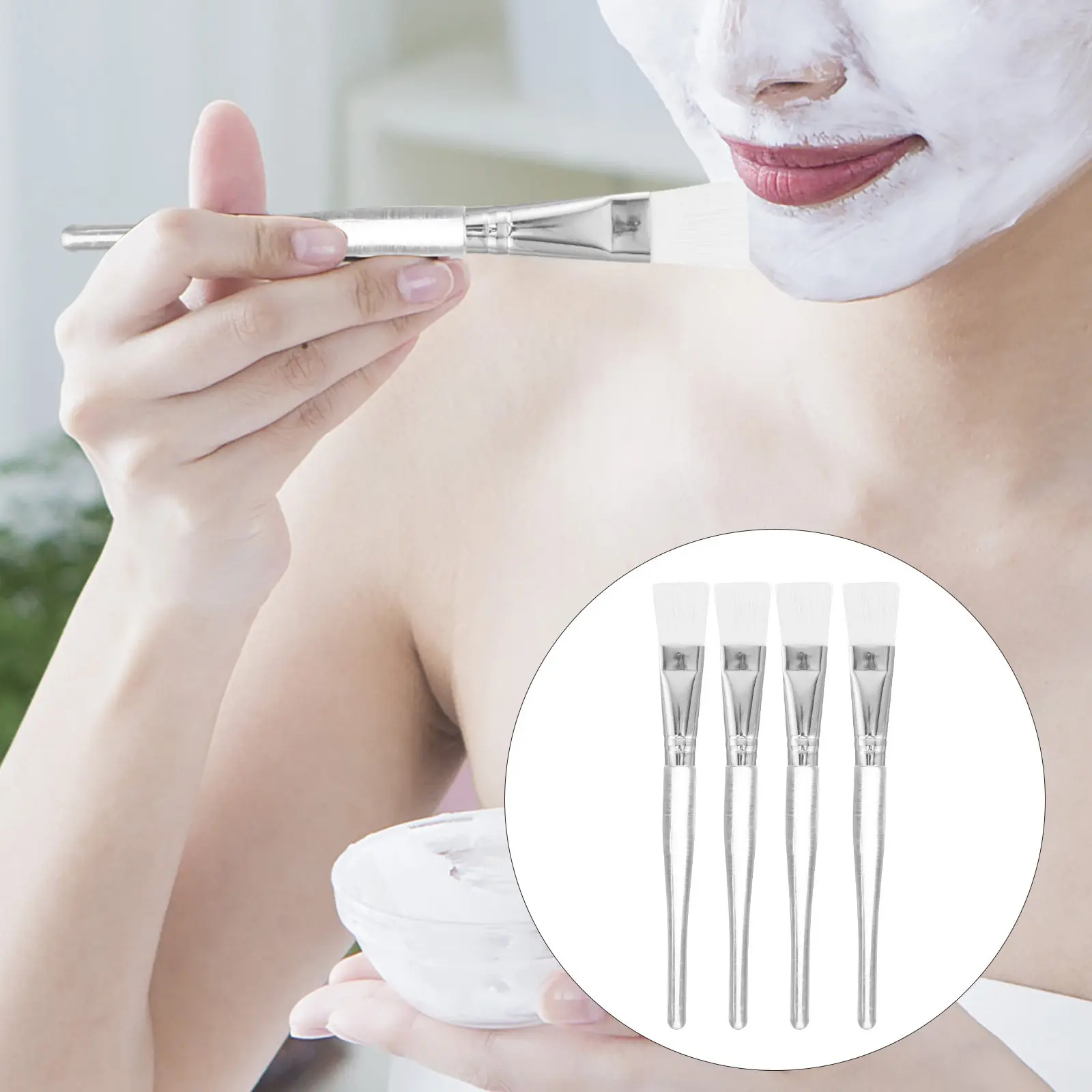 5Pcs Facial Mask Brushes Soft Nylon Bristles for Even Application Home Salon Use Reusable Face Mask Applicators Beauty Skin Care
5Pcs Facial Mask Brushes Soft Nylon Bristles for Even Application Home Salon Use Reusable Face Mask Applicators Beauty Skin Care