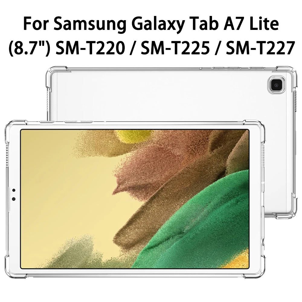 Clear Case for Samsung Galaxy Tab A7 Lite 8.7" SM-T220 / SM-T225 / SM-T227 Flexible Transparent Soft TPU Reinforced Corner Cover
Clear Case for Samsung Galaxy Tab A7 Lite 8.7" SM-T220 / SM-T225 / SM-T227 Flexible Transparent Soft TPU Reinforced Corner Cover