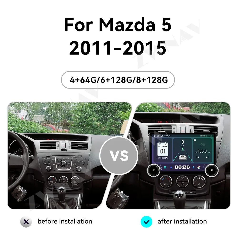 11.5 inch Touch HD Screen Android 15 For Mazda 5 2011-2015 Multimedia Player Stereo GPS Navigation Auto Radio Heat Unit Auto
11.5 inch Touch HD Screen Android 15 For Mazda 5 2011-2015 Multimedia Player Stereo GPS Navigation Auto Radio Heat Unit Auto