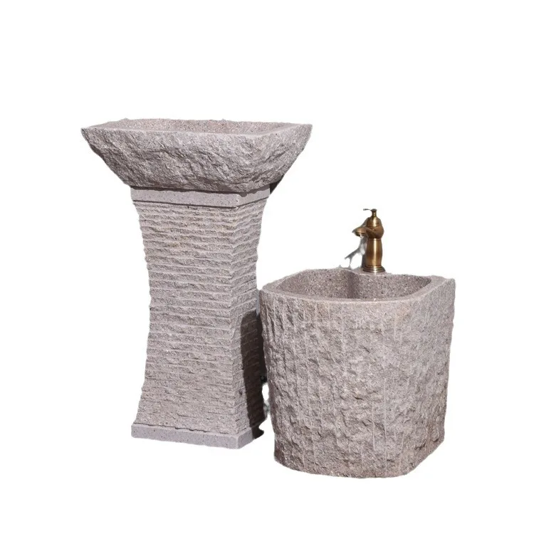Outdoor stone wash basin courtyard column basin floor-to-ceiling washbasin garden pool basin balcony retro sink
Outdoor stone wash basin courtyard column basin floor-to-ceiling washbasin garden pool basin balcony retro sink