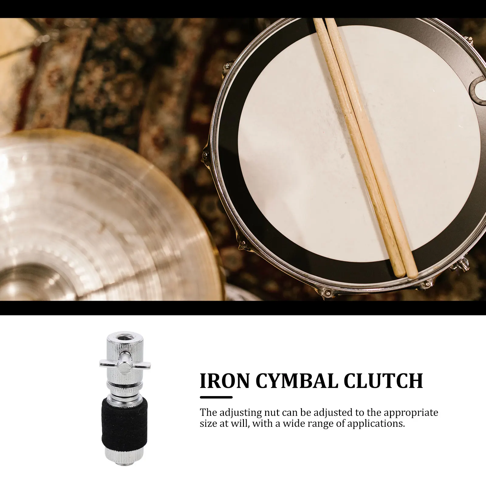 Drum Hat Clutch Premium Iron Cymbal Clutch Rustproof Adjustable Easy Install Replacement Jazz Drum Set Component
Drum Hat Clutch Premium Iron Cymbal Clutch Rustproof Adjustable Easy Install Replacement Jazz Drum Set Component