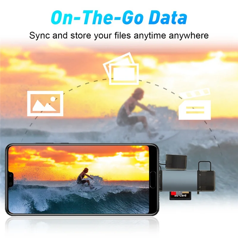 Улучшенный адаптер USB-C для чтения карт памяти USB-C SD4.0 + TF4.0 Адаптер OTG Аксессуары для высокоскоростной передачи
Улучшенный адаптер USB-C для чтения карт памяти USB-C SD4.0 + TF4.0 Адаптер OTG Аксессуары для высокоскоростной передачи