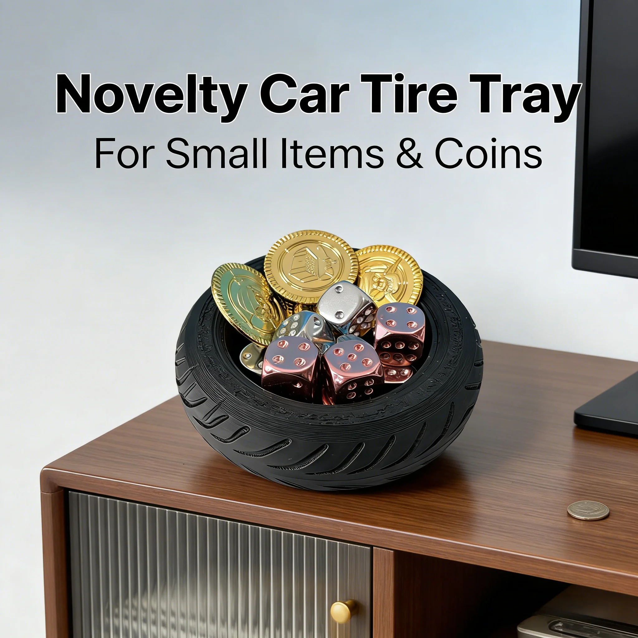 Black tyre storage box, novelistic replica car tyre storage tray, automotive ornament, home living perfect printed gift
Black tyre storage box, novelistic replica car tyre storage tray, automotive ornament, home living perfect printed gift