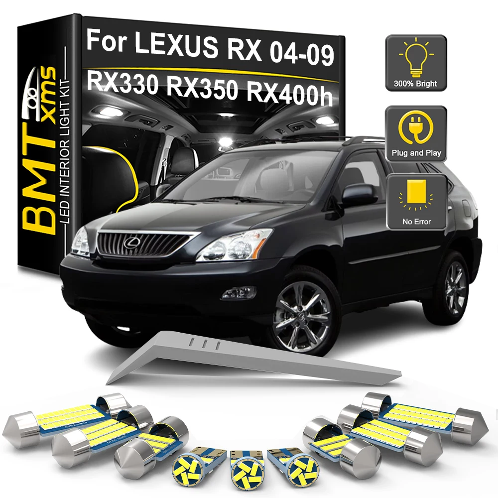 BMTxms 17 шт. для Lexus RX RX300 RX330 RX350 RX400h 2004 2005 2006 2007 2008 2009 Комплект автомобильных светодиодных ламп для внутреннего освещения Автомобильные аксессуары
BMTxms 17 шт. для Lexus RX RX300 RX330 RX350 RX400h 2004 2005 2006 2007 2008 2009 Комплект автомобильных светодиодных ламп для внутреннего освещения Автомобильные аксессуары