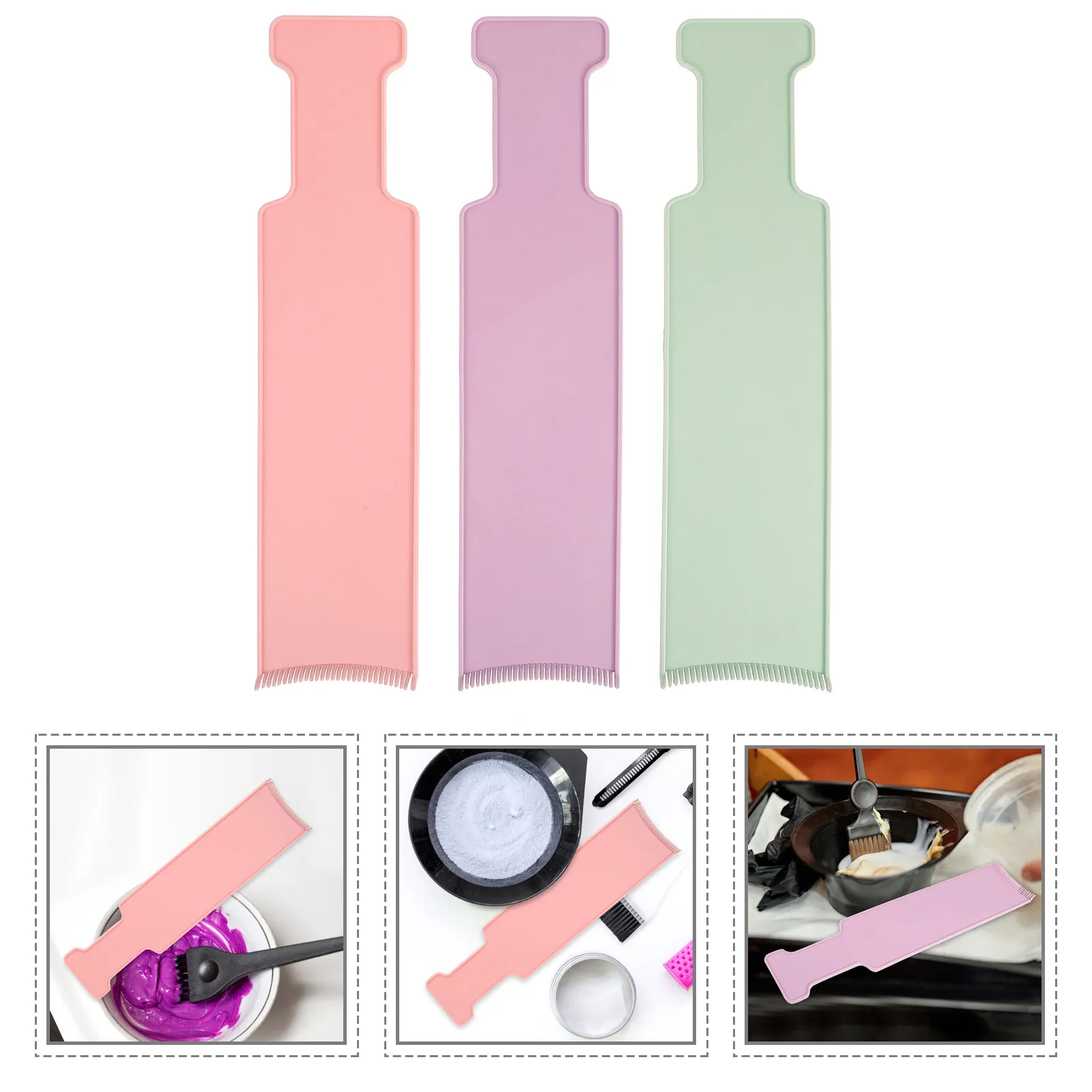3Pcs Highlighting Paddle Hair Coloring Board Curved Comb Hair Dye Tool for Salon Home Use Highlighting Board Highlights Paddle
3Pcs Highlighting Paddle Hair Coloring Board Curved Comb Hair Dye Tool for Salon Home Use Highlighting Board Highlights Paddle