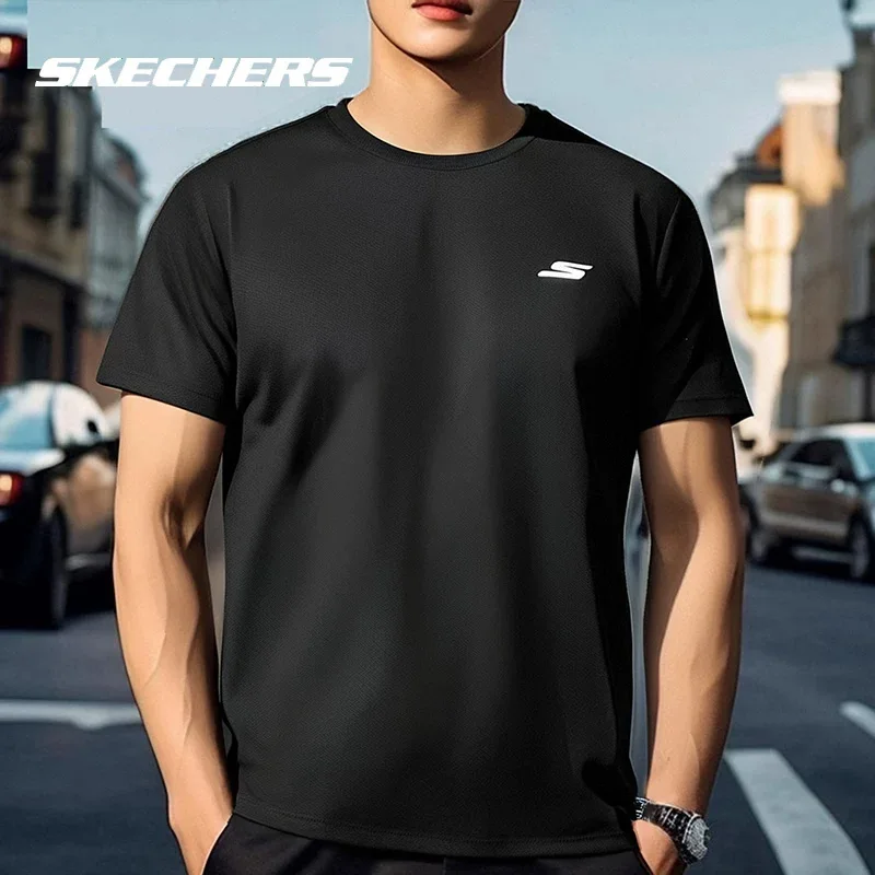 Skechers official quick-drying T-shirt summer men's lightweight sport top fitness short-sleeved shirt P224U051-03K8
Skechers official quick-drying T-shirt summer men's lightweight sport top fitness short-sleeved shirt P224U051-03K8