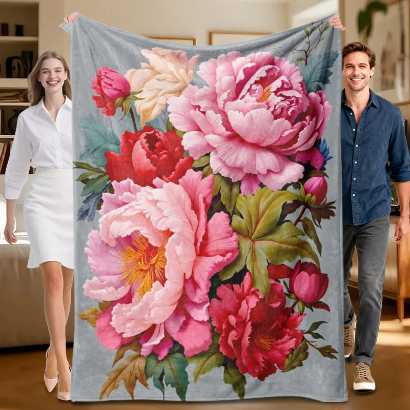 Цельное фланелевое одеяло розового и красного цвета с цветочным принтом, мягкое, подходит для дивана, кровати, офиса, всесезонного использования.
Цельное фланелевое одеяло розового и красного цвета с цветочным принтом, мягкое, подходит для дивана, кровати, офиса, всесезонного использования.