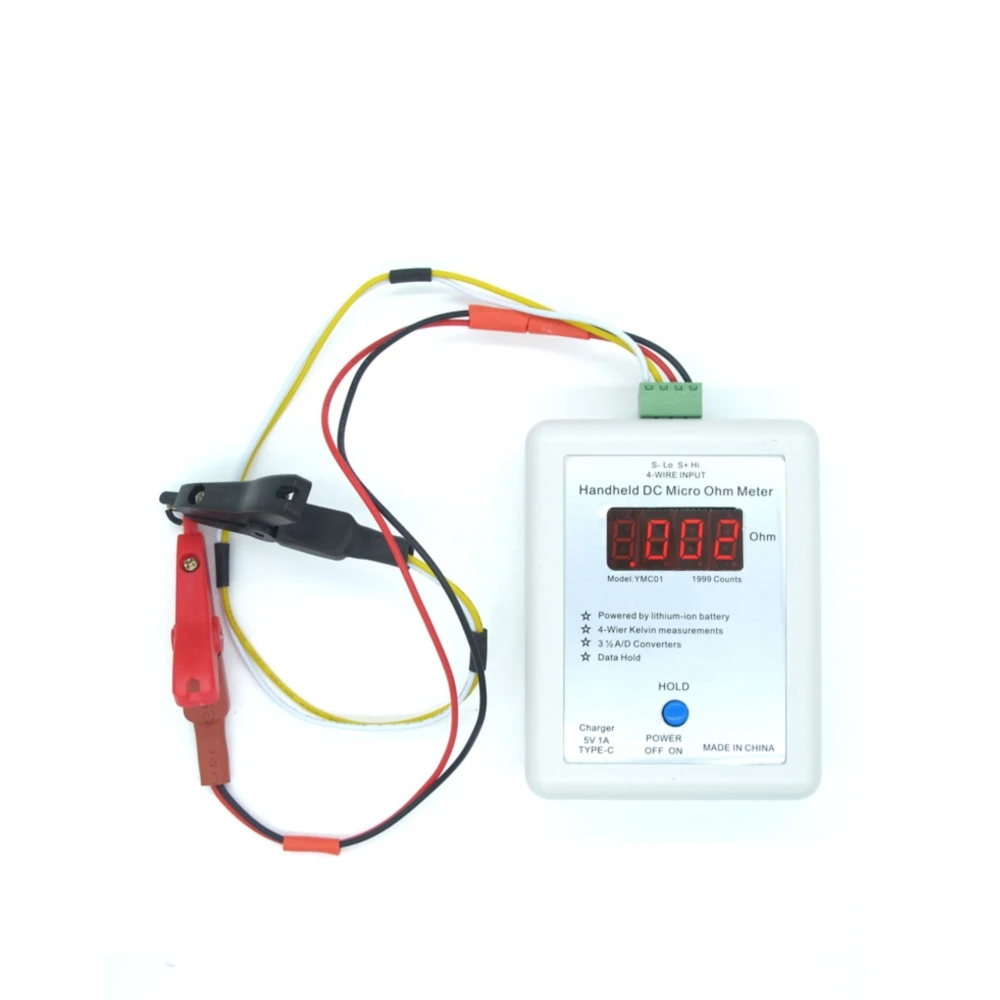 YMC01 Handheld DC Milliohmmeter Low Resistance Tester Meter
YMC01 Handheld DC Milliohmmeter Low Resistance Tester Meter
