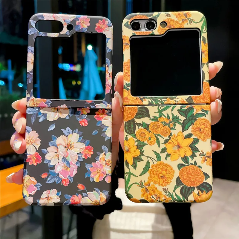 Hard Shell Flower Phone Case For Samsung Galaxy Z Flip 5 4 3 5G PC Protective Cover Flip5 Flip4
Hard Shell Flower Phone Case For Samsung Galaxy Z Flip 5 4 3 5G PC Protective Cover Flip5 Flip4