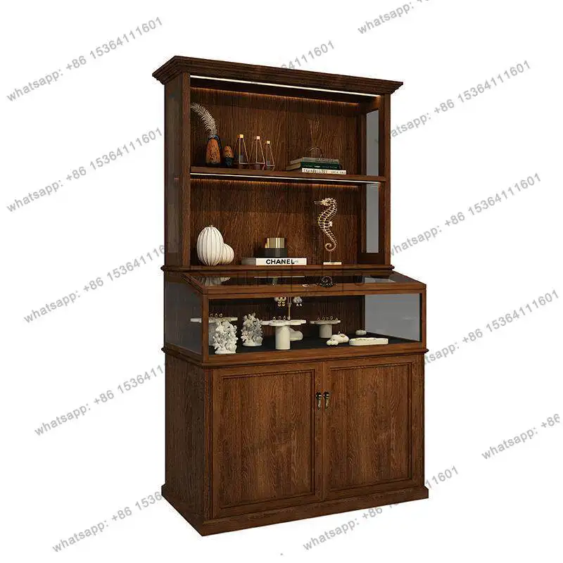 American Chinese antique antique storage display cabinet Solid wood jewelry display cabinet
American Chinese antique antique storage display cabinet Solid wood jewelry display cabinet
