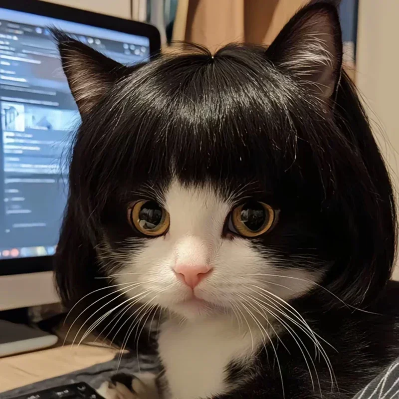 Pet Wig Dog Wig Pet Supplies Halloween Pet Accessories Curly Hair Straight Hair Cat Wig It can be DIY trimmed
Pet Wig Dog Wig Pet Supplies Halloween Pet Accessories Curly Hair Straight Hair Cat Wig It can be DIY trimmed
