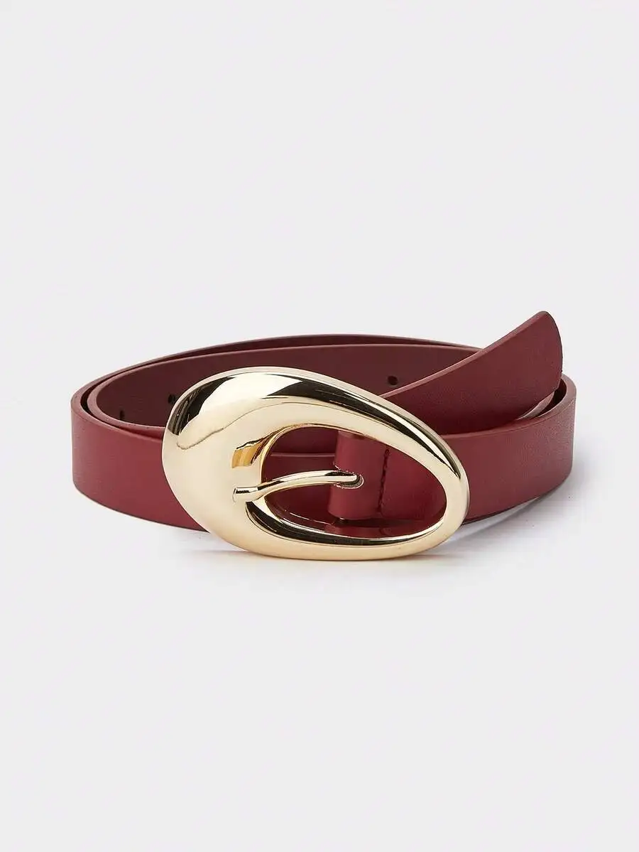 Womens Casual Retro PU Leather Belt With Geometric Metal Buckle
Womens Casual Retro PU Leather Belt With Geometric Metal Buckle