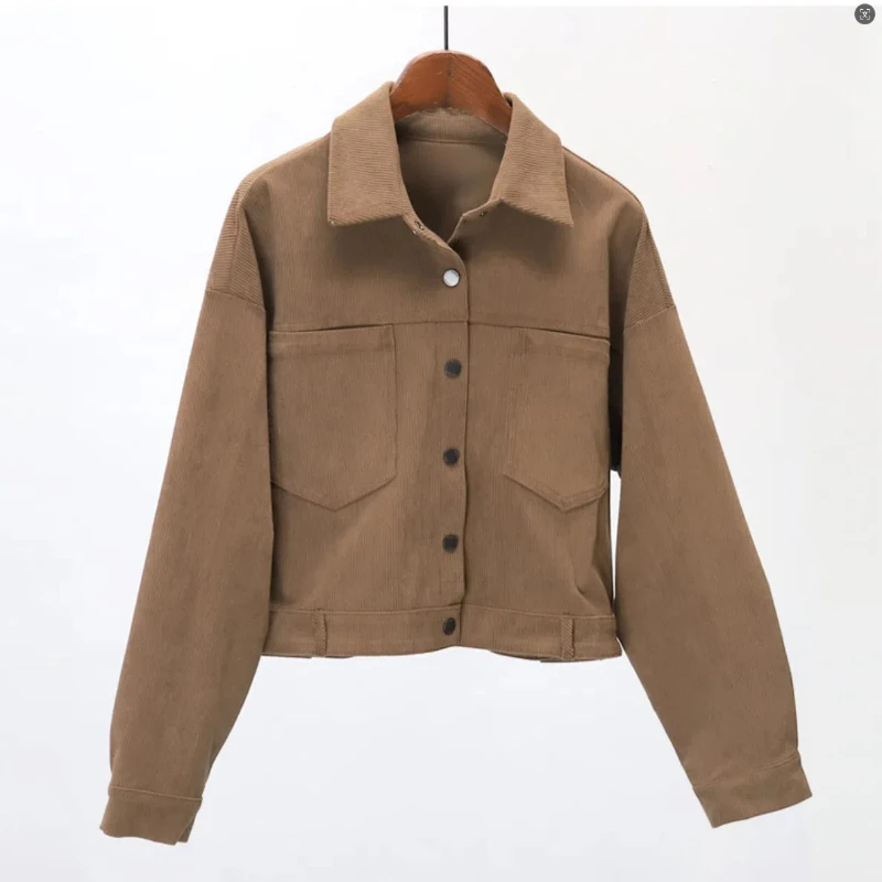 European Style Women's Clothing for 2025 Spring Summer Corduory Lady Jackets Long Sleeve Casual Female Outerweaer Female Coats
European Style Women's Clothing for 2025 Spring Summer Corduory Lady Jackets Long Sleeve Casual Female Outerweaer Female Coats