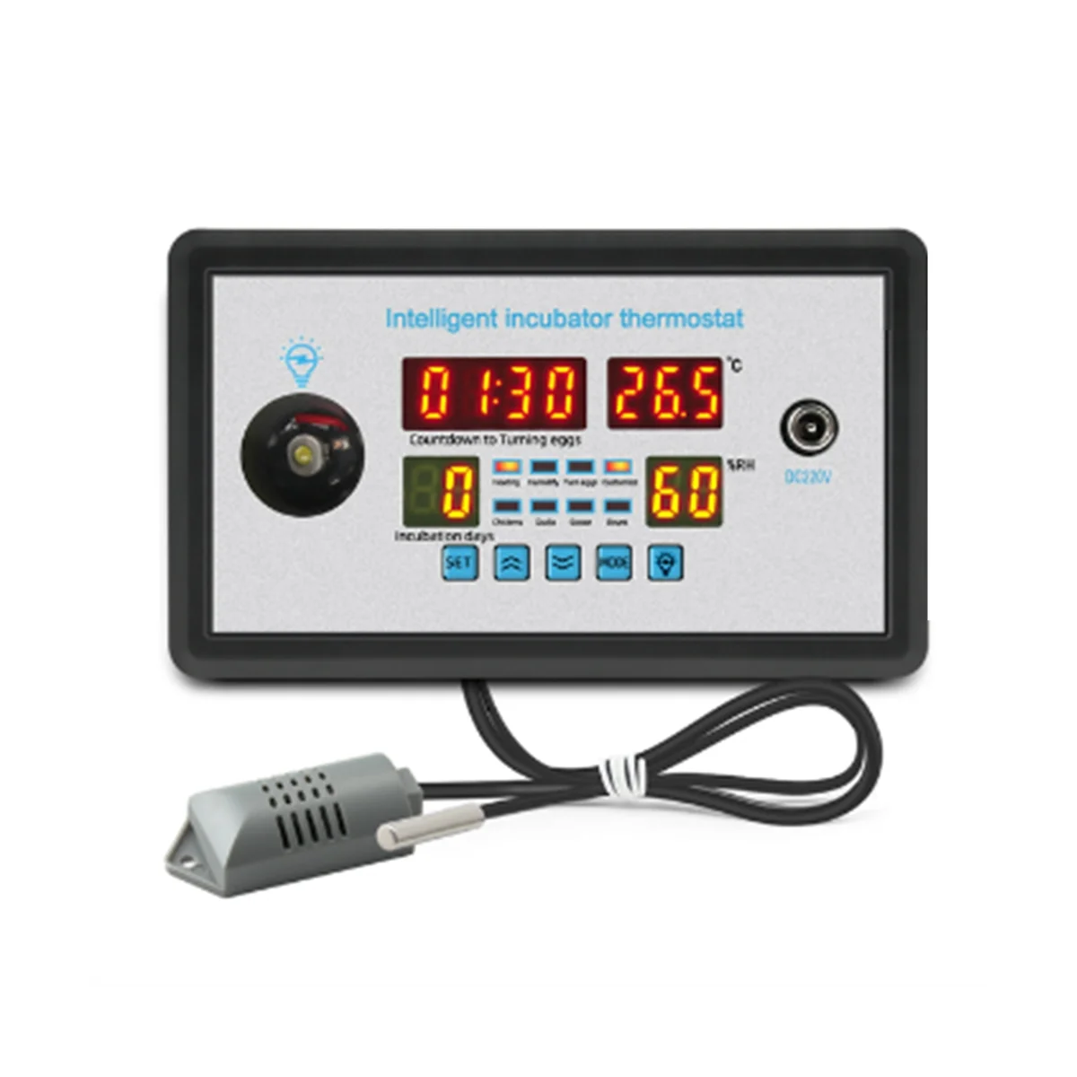Smart Thermostat Digital ZFX-W9002 Thermostat Temperature Humidity Control Incubator 360 Automatic Egg Turning 220V
Smart Thermostat Digital ZFX-W9002 Thermostat Temperature Humidity Control Incubator 360 Automatic Egg Turning 220V