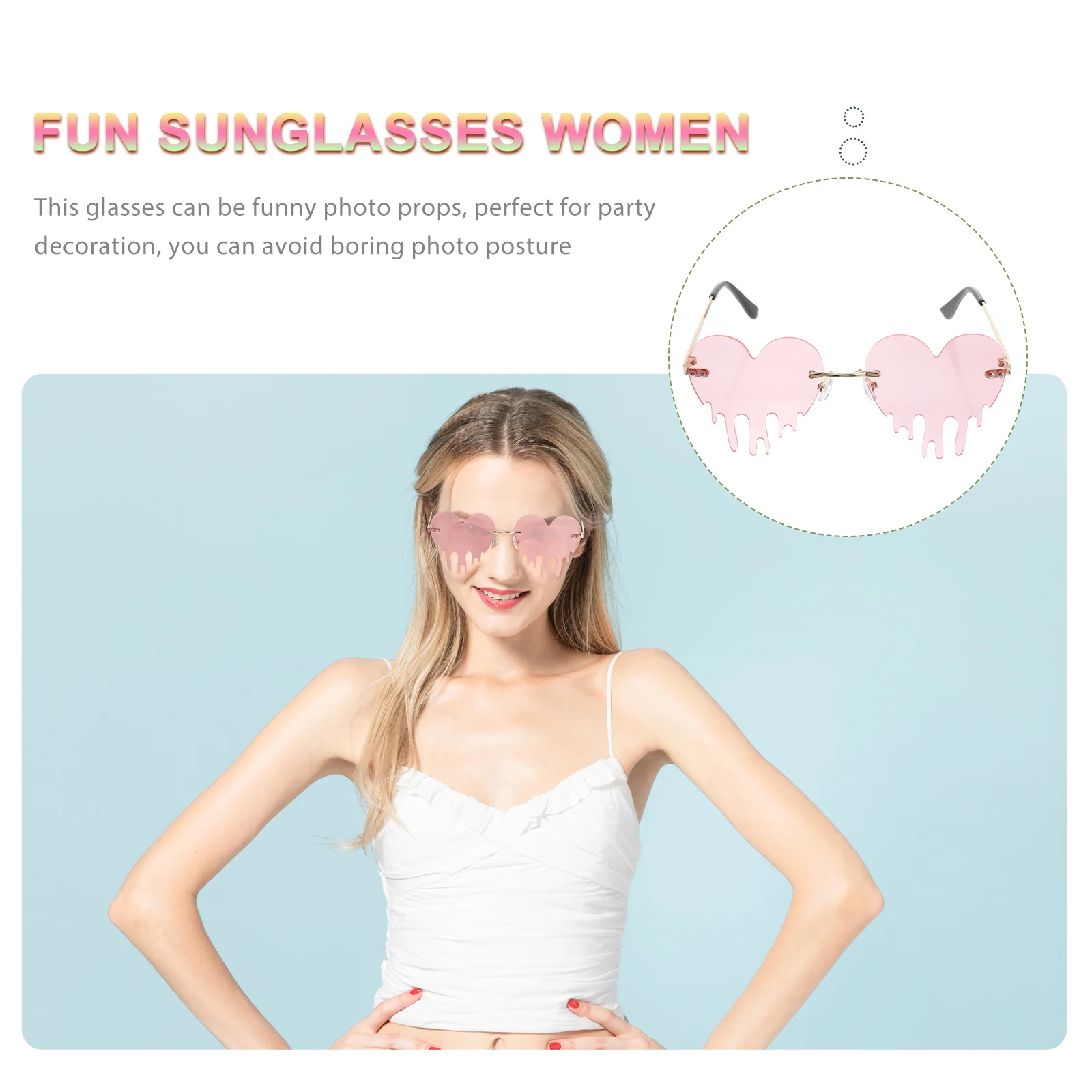 1Pc Heart Love Women Sunglasses Sunglasses Lightweight Durable Pink Mirror Beach Women Outdoor Stylish Eyewear
1Pc Heart Love Women Sunglasses Sunglasses Lightweight Durable Pink Mirror Beach Women Outdoor Stylish Eyewear