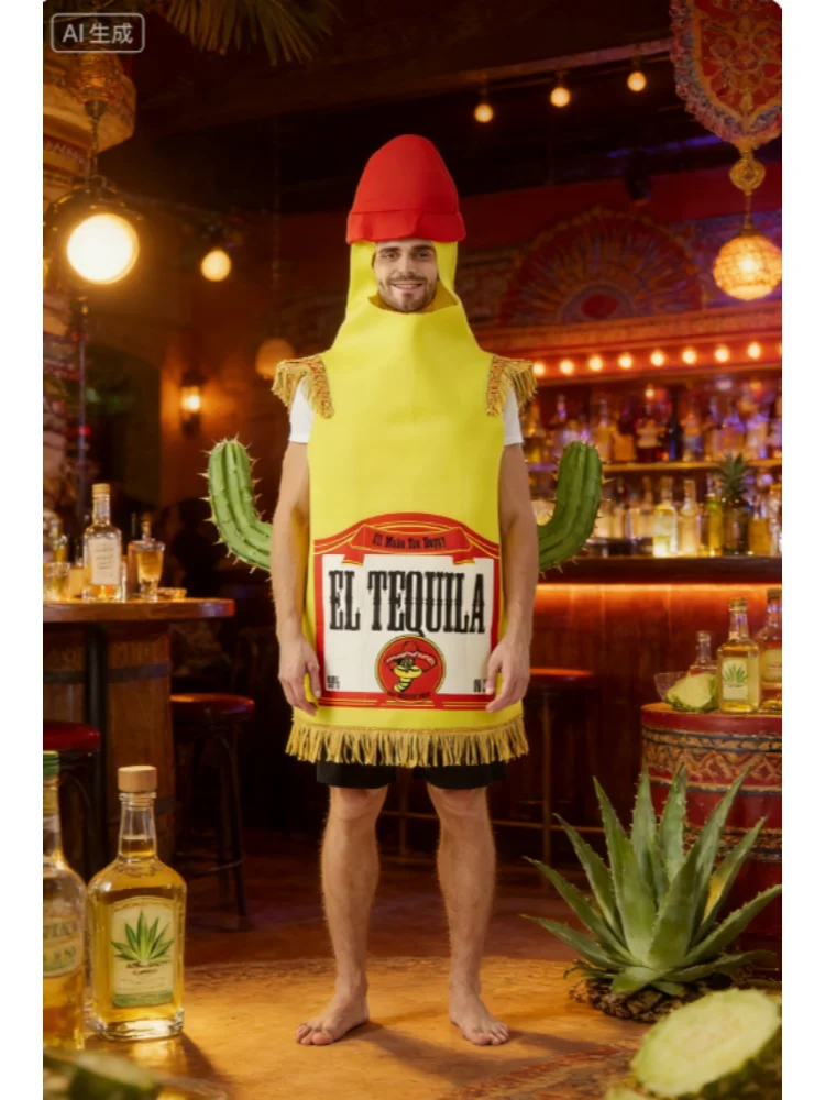 Halloween New Liquor Drink Tequila Wine Costumes Carnival Outfit Adults Cosplay
Halloween New Liquor Drink Tequila Wine Costumes Carnival Outfit Adults Cosplay