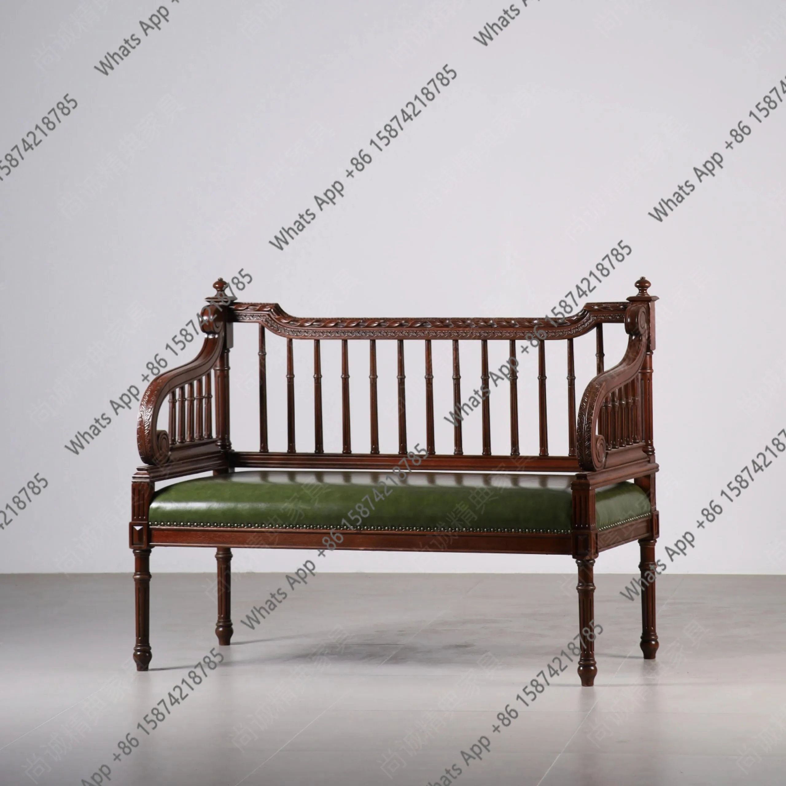 Vintage solid wood lounge chair, carved French vintage, distressed double sofa, balcony, bedroom bed, shoe change stool
Vintage solid wood lounge chair, carved French vintage, distressed double sofa, balcony, bedroom bed, shoe change stool