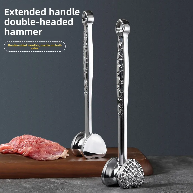 Двусторонний молоток для стейка, инструмент для взбивания мяса, инструмент для нарезания свинины, бытовой инструмент для размягчения мяса, инструмент для размягчения мяса
Двусторонний молоток для стейка, инструмент для взбивания мяса, инструмент для нарезания свинины, бытовой инструмент для размягчения мяса, инструмент для размягчения мяса