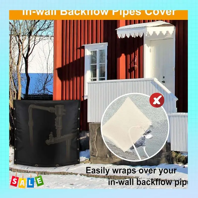 A56X Крышка для предотвращения обратного потока, изолированная для труб с алюминиевой фольгой, изоляционная крышка обратного потока с кабельными стяжками, черная, легко использовать
A56X Крышка для предотвращения обратного потока, изолированная для труб с алюминиевой фольгой, изоляционная крышка обратного потока с кабельными стяжками, черная, легко использовать