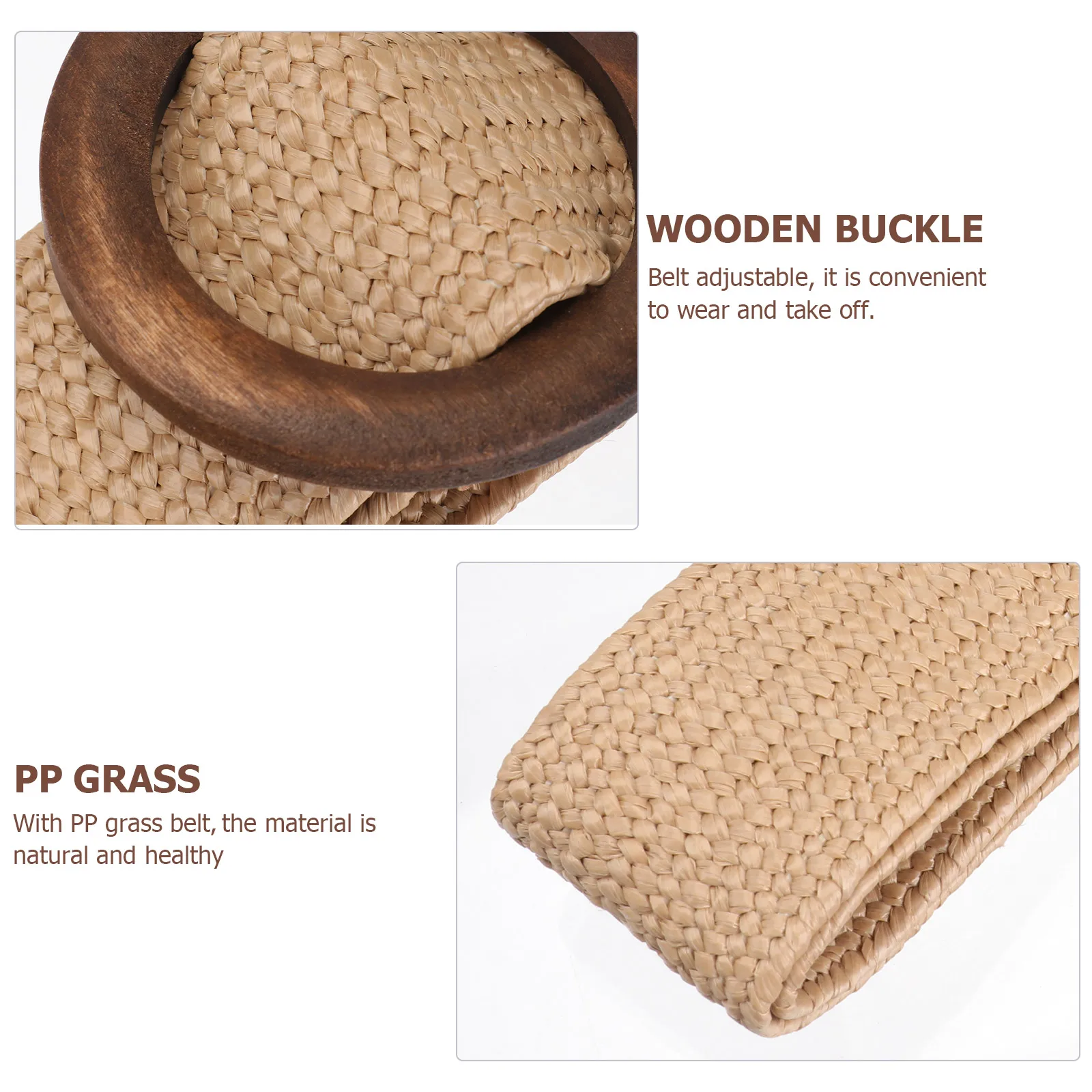 Braided Belt Women Rattan Woven for Pants PP Grass Adjustable Size Natural Material Casual Office Daily Elegant
Braided Belt Women Rattan Woven for Pants PP Grass Adjustable Size Natural Material Casual Office Daily Elegant