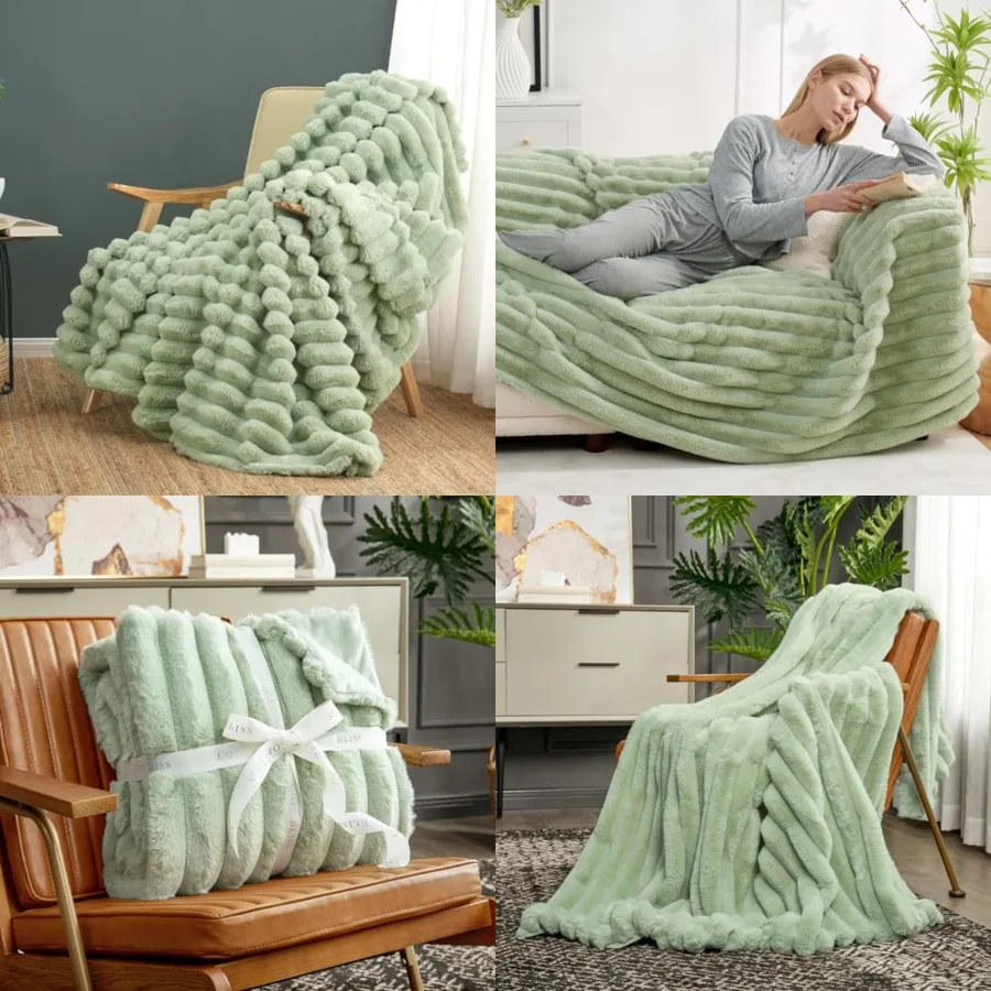 Faux Fur Throw Blanket for Couch, Cozy Warm Plush Striped Blanket for Sofa Bedroom Living Room, 50 60 Inch
Faux Fur Throw Blanket for Couch, Cozy Warm Plush Striped Blanket for Sofa Bedroom Living Room, 50 60 Inch